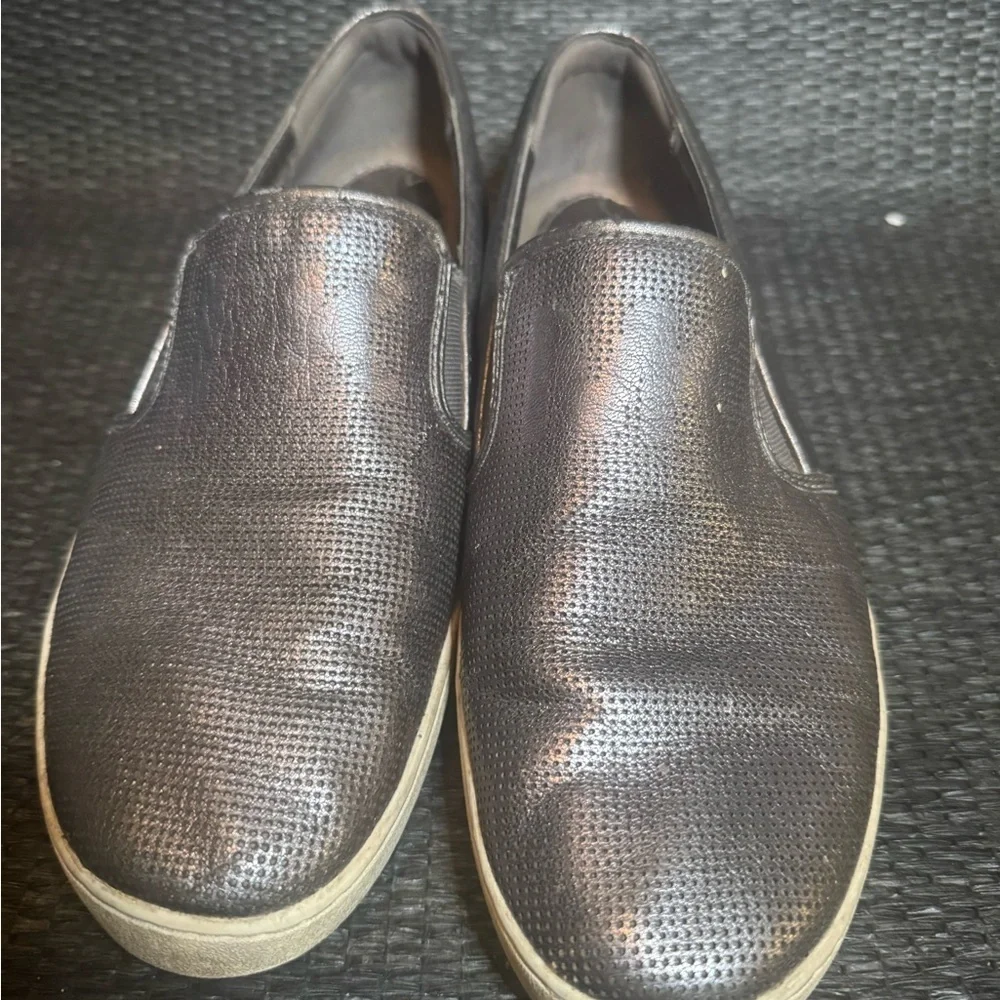 Michael Kors Black Leather Loafers Slip-On Flats